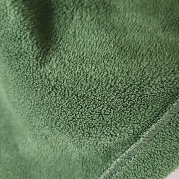 ARITZIA | TNA Cozy Fleece Boyfriend Shirt Button Down Dark Green Sz M - Picture 7 of 8